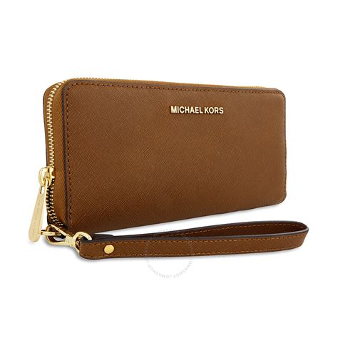 michael kors carry all jet set large wallet scarlet red|Michael Kors Wallet double zip.